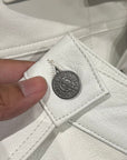 STUSSY X LEVI’S LEATHER TRUCKER JACKET ‘WHITE’