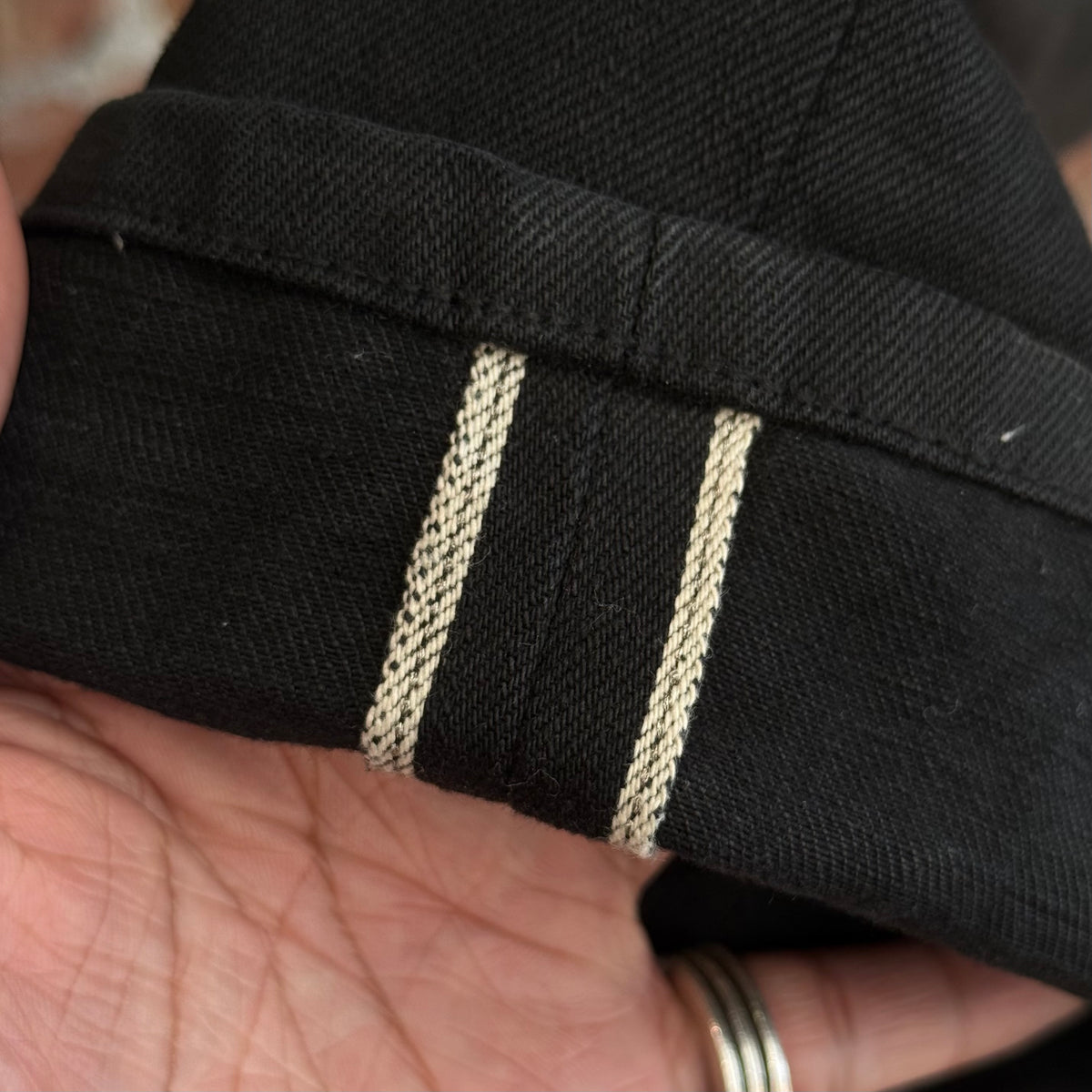CHROME HEARTS 5 POCKET JAPANESE SELVEDGE DENIM ‘BLACK’