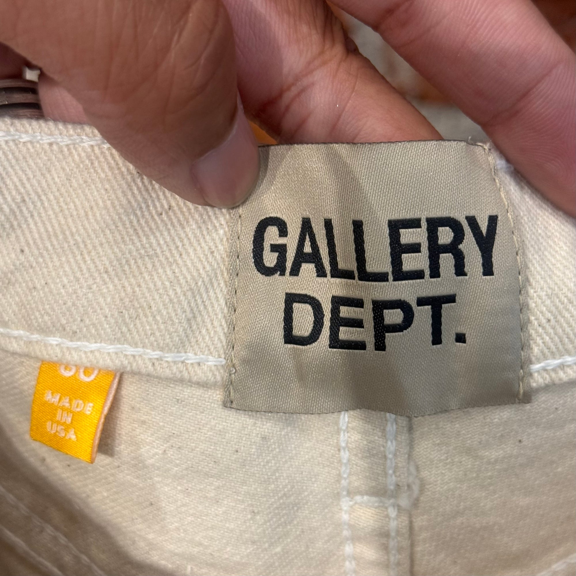 GALLERY DEPT. LOGAN GALACTIC GLITTER FLARED DENIM ‘SILVER’