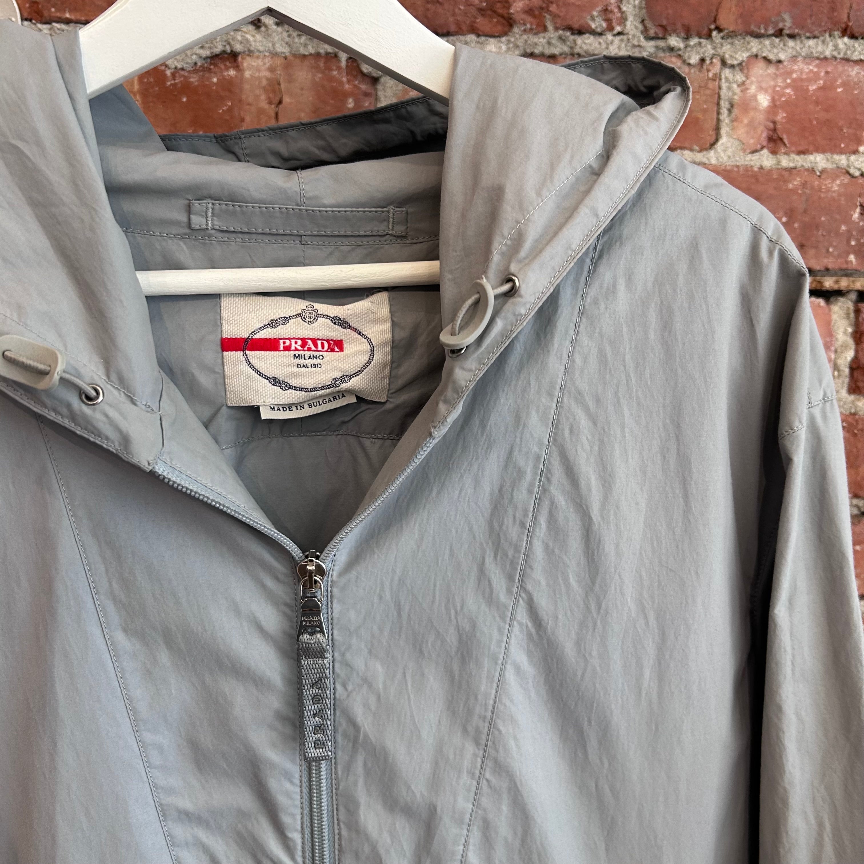 PRADA VINTAGE NYLON SHELL JACKET 'GREY' – Sadō Room