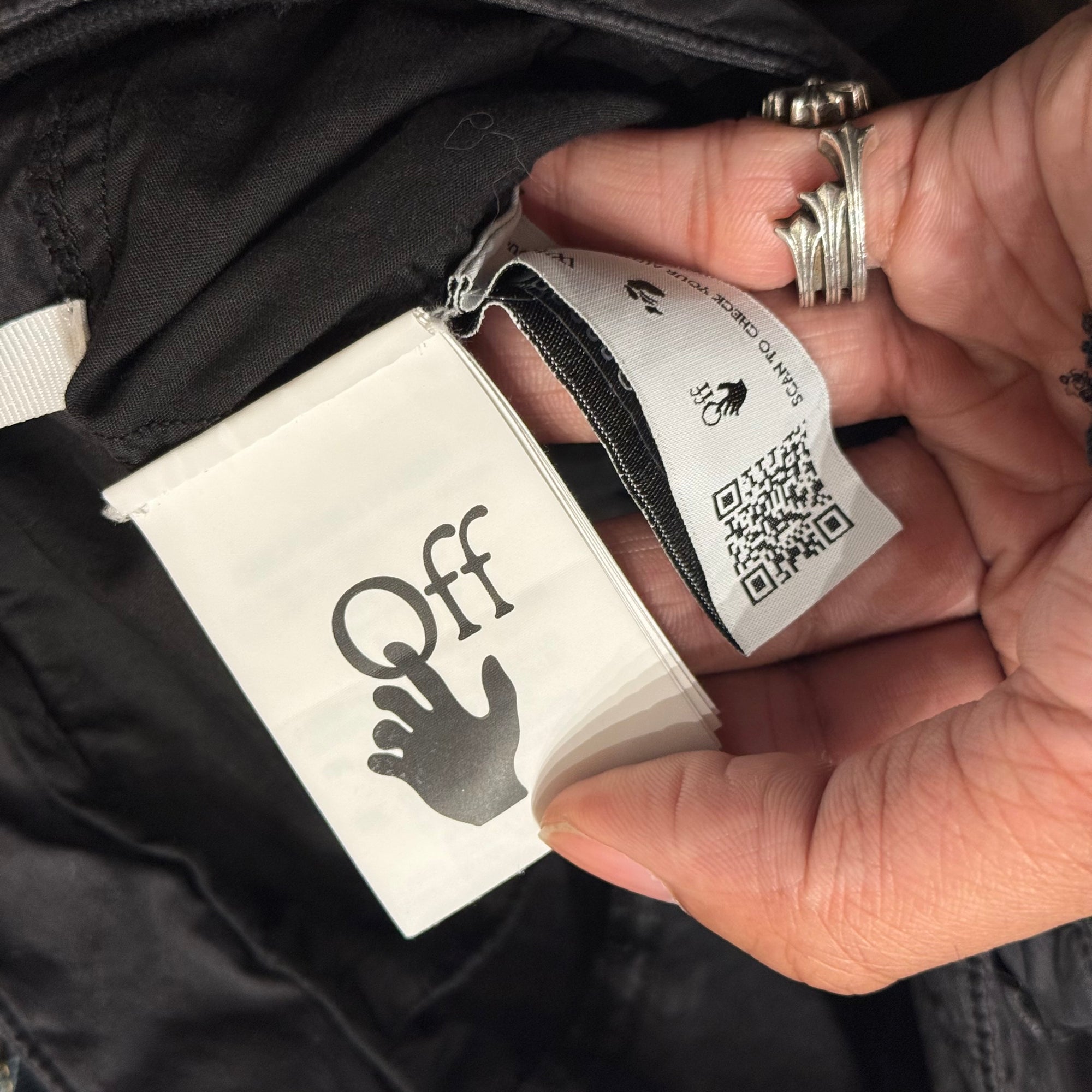 OFF WHITE SS21 TACTICAL CARGO PANTS ‘BLACK’