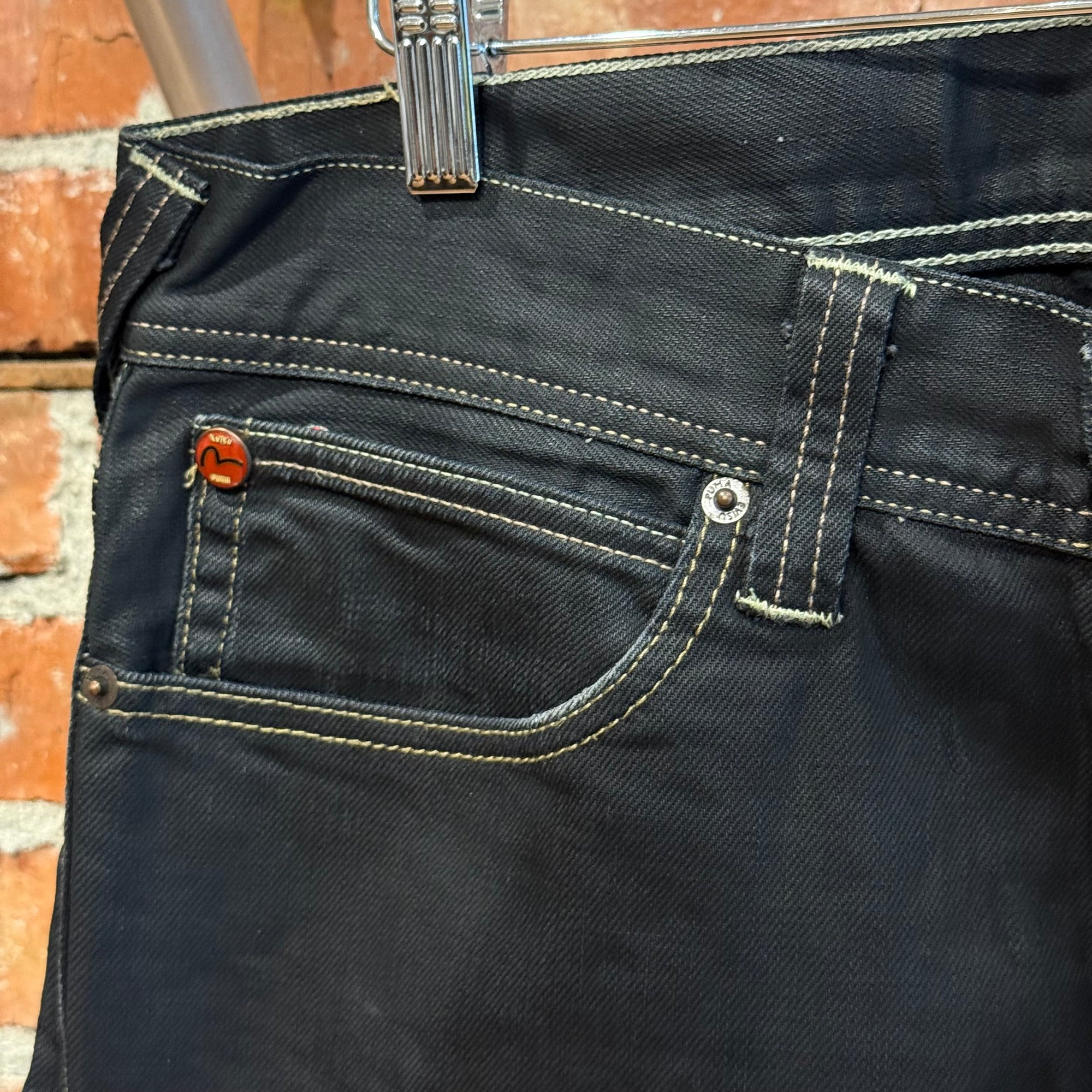 EVISU X PUMA BOOTCUT DENIM 'BLACK/BLACK