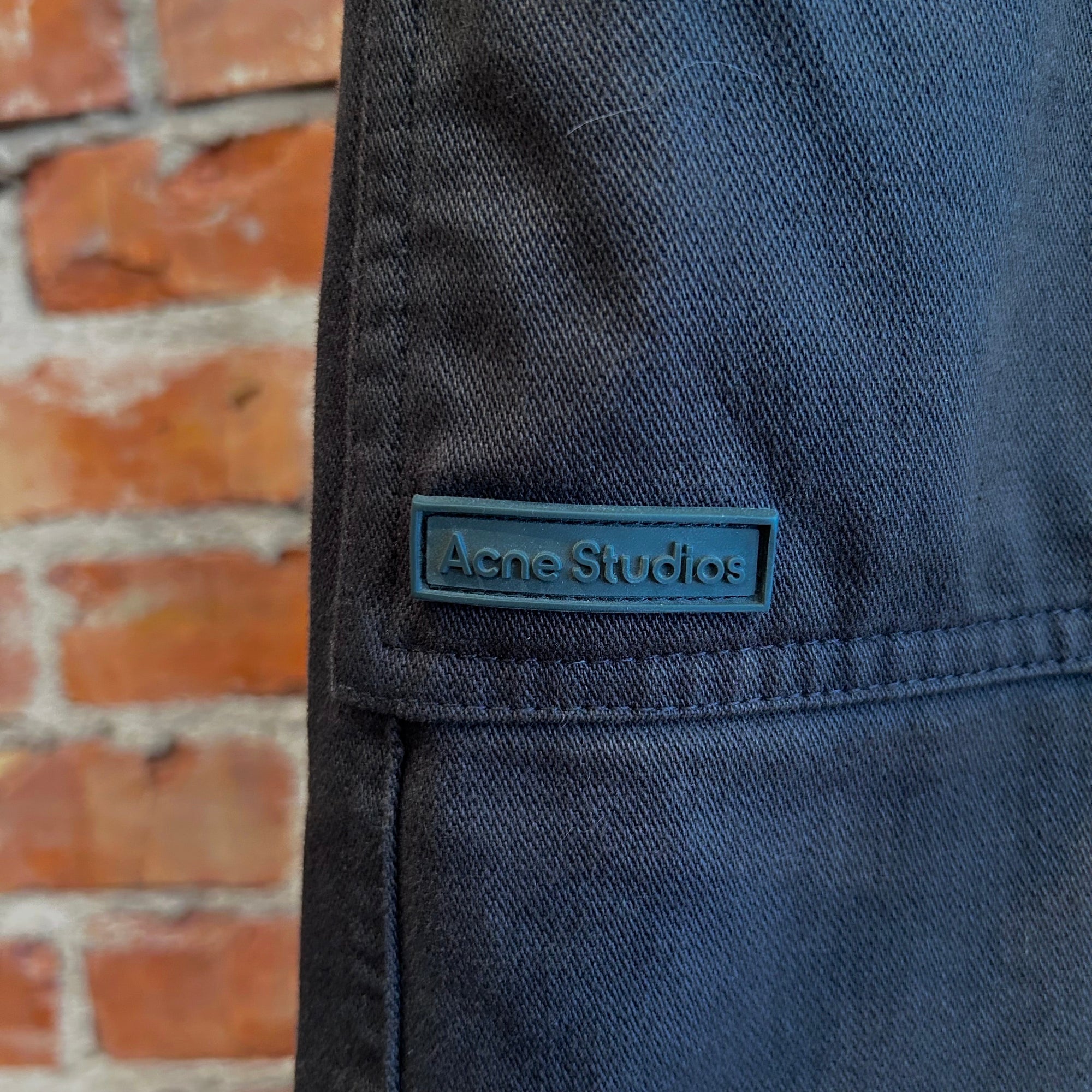 ACNE STUDIOS TWILL TROUSER CARGO PANTS ‘BLACK’