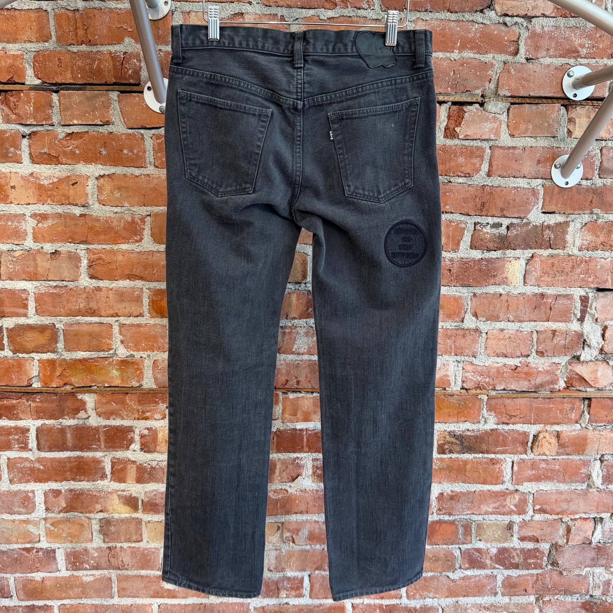 NUMBER (N)INE AW04 GIVE PEACE A CHANCE DENIM ‘BLACK’