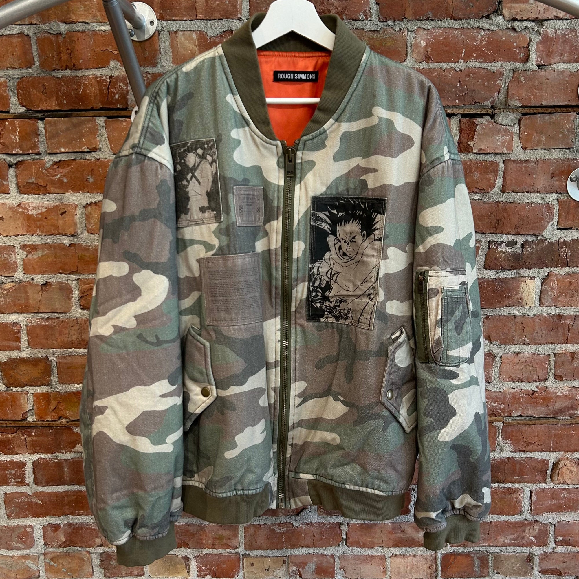 ROUGH SIMMONS AKIRA NEOTOKYO RIOT BOMBER JACKET ‘GREEN CAMO’