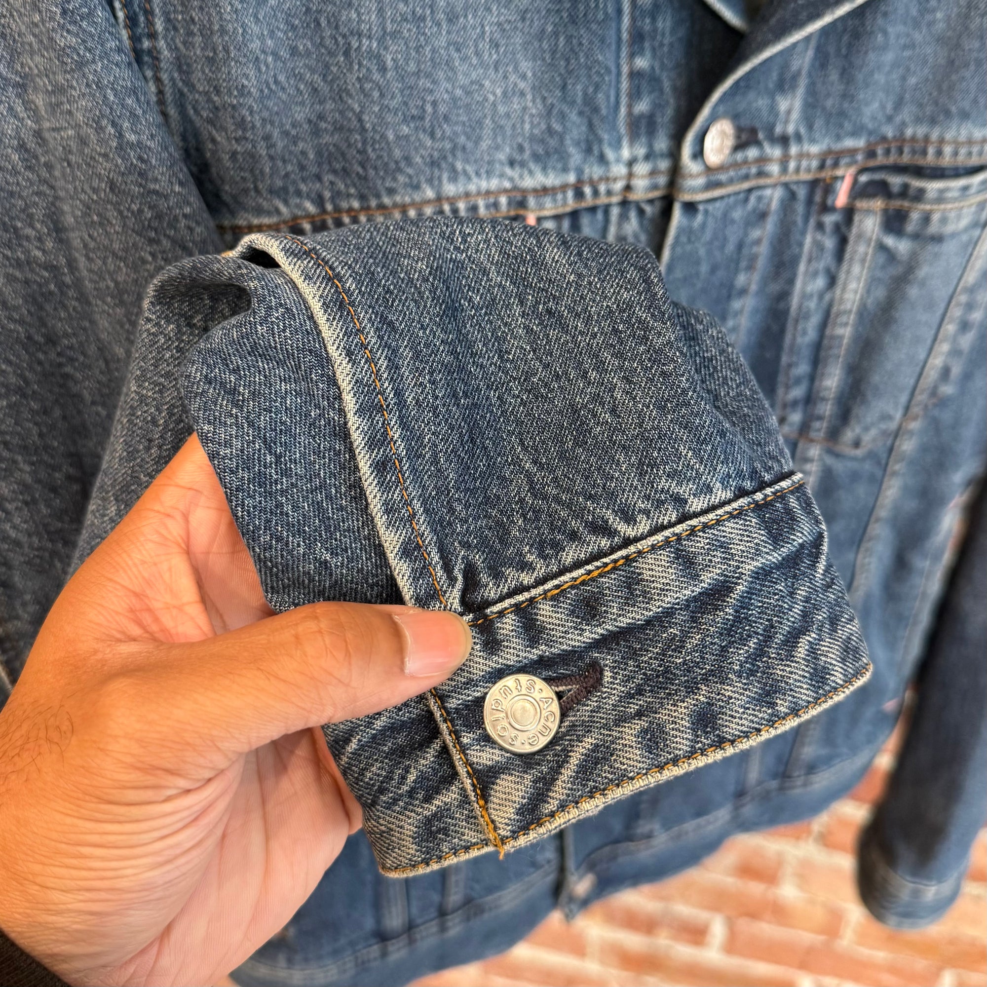 ACNE STUDIOS DENIM TRUCKER JACKET ‘MEDIUM WASH’