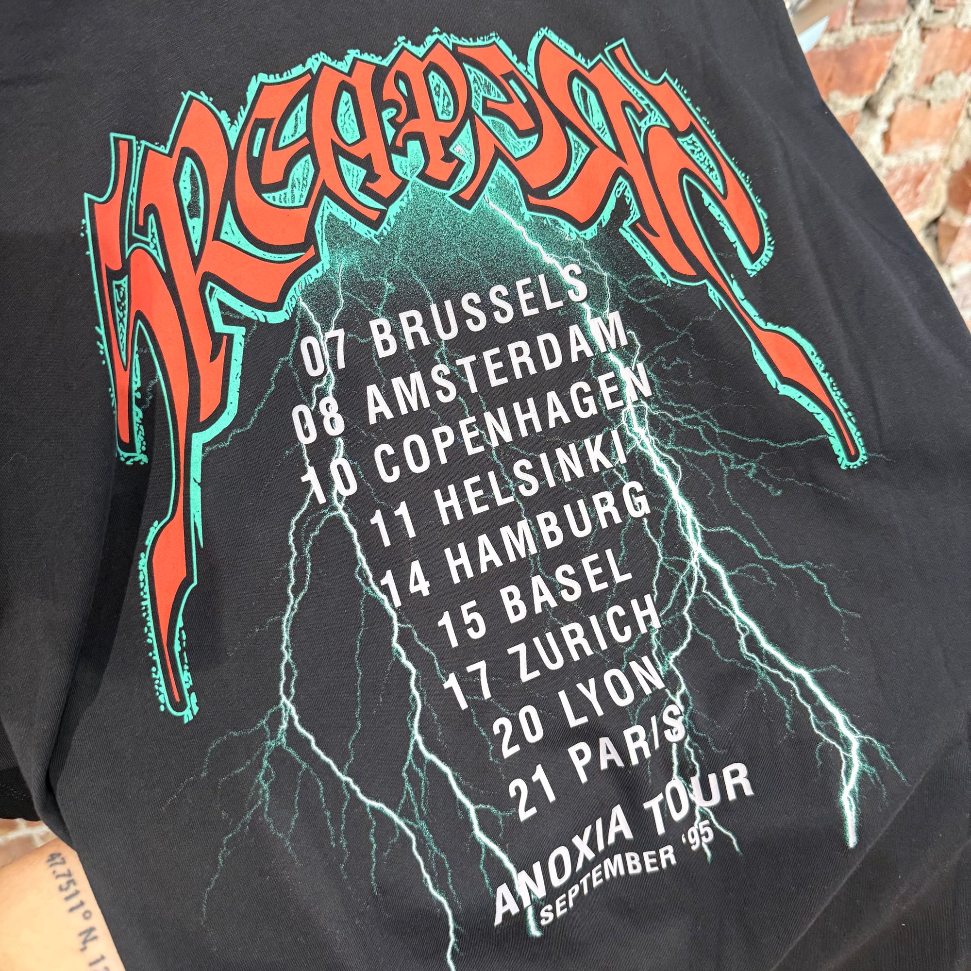 RAF SIMONS SS22 SREAPERS ROCKER TEE ‘BLACK’