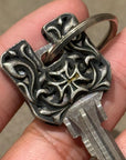 DEAL DESIGN KEY SHIELD KECHAIN ‘SILVER’