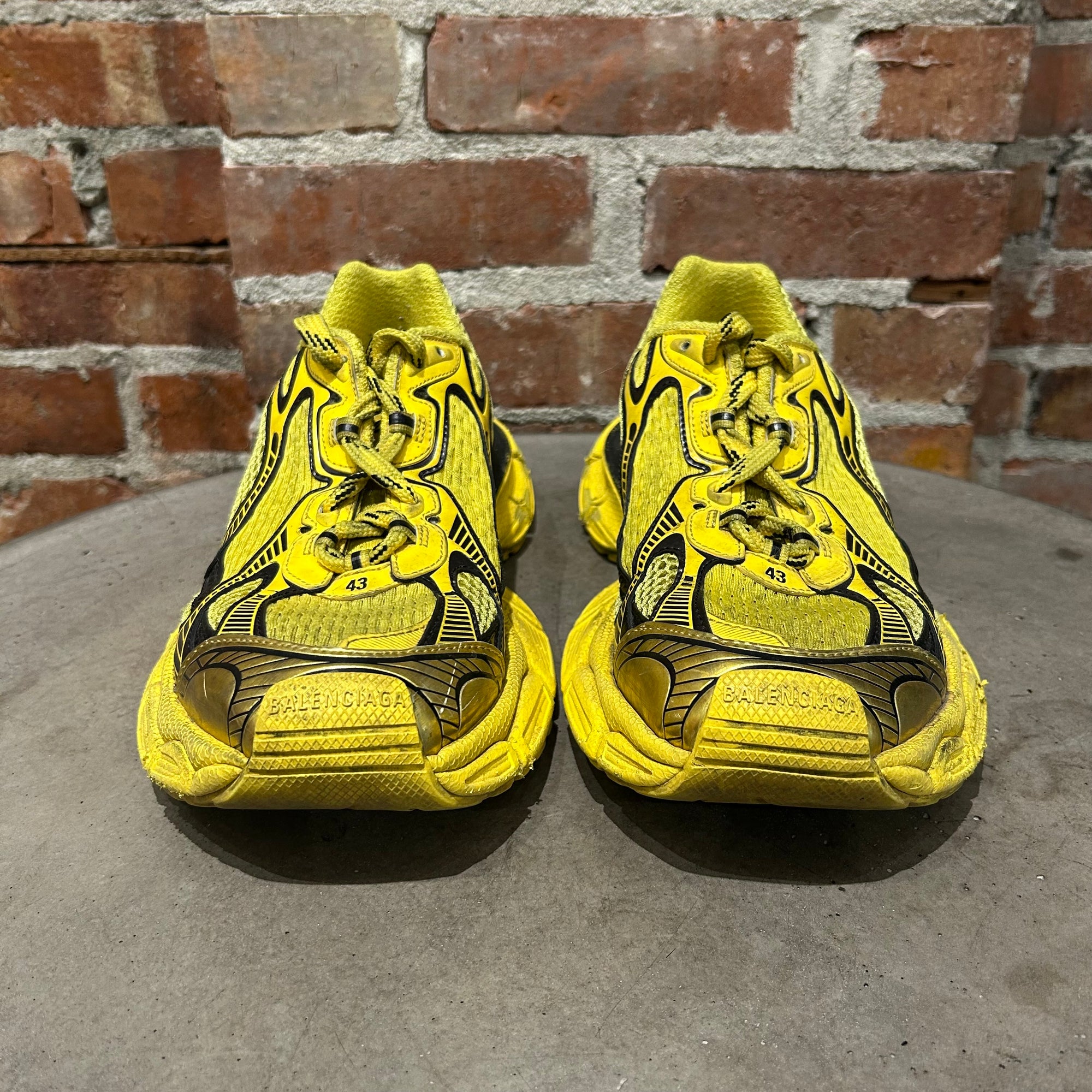 BALENCIAGA 3XL DISTRESSED SNEAKERS ‘YELLOW’