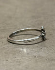 CHROME HEARTS PLUS CROSS BUBBLEGUM RING ‘SILVER’