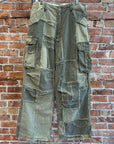 GALLERY DEPT. DISTRESSED PROGRAMMER CARGO PANTS ‘OLIVE’