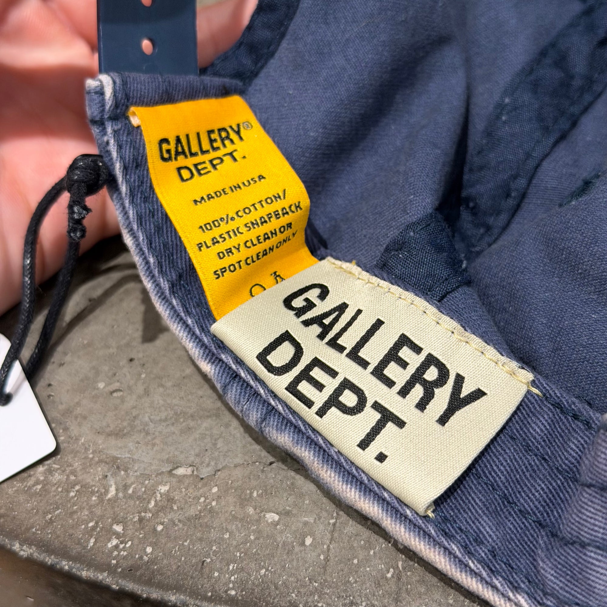 GALLERY DEPT. G-PATCH LOGO HAT ‘NAVY/YELLOW’