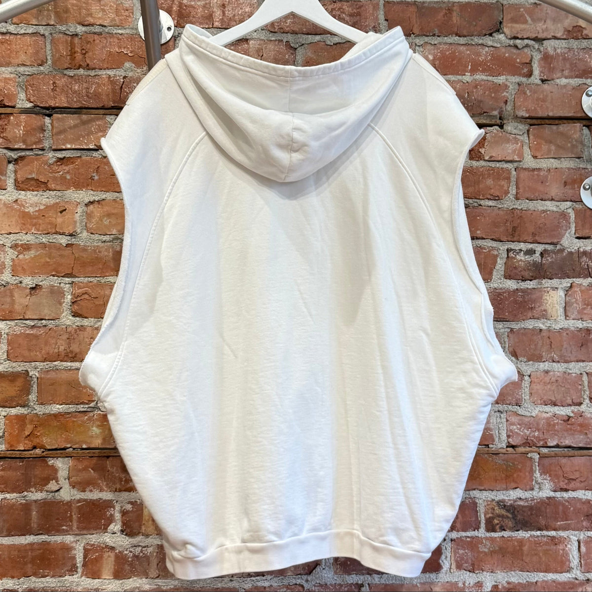 RAF SIMONS ARCHIEVE REDUX KOLLAPS SLEEVELESS HOODIE ‘WHITE’