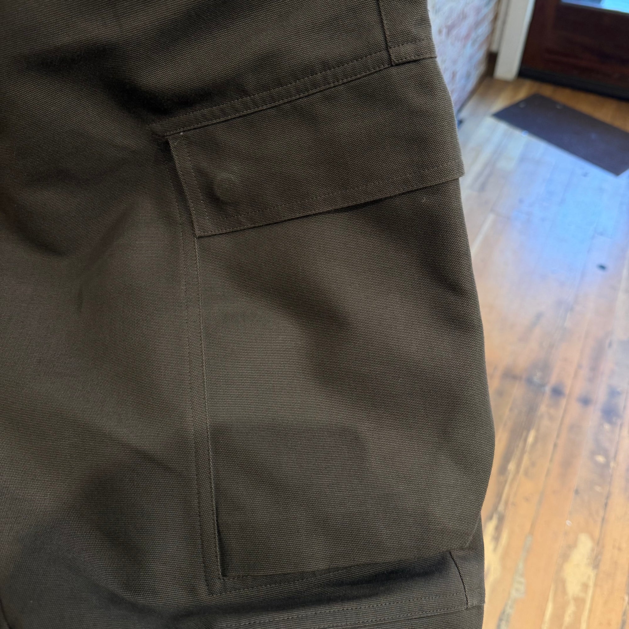 RICK OWENS SS26 TEMPLE DOUBLE CARGO PANTS ‘DARK DUST’