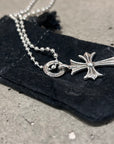 CHROME HEARTS TINY CROSS NECKLACE ‘SILVER’