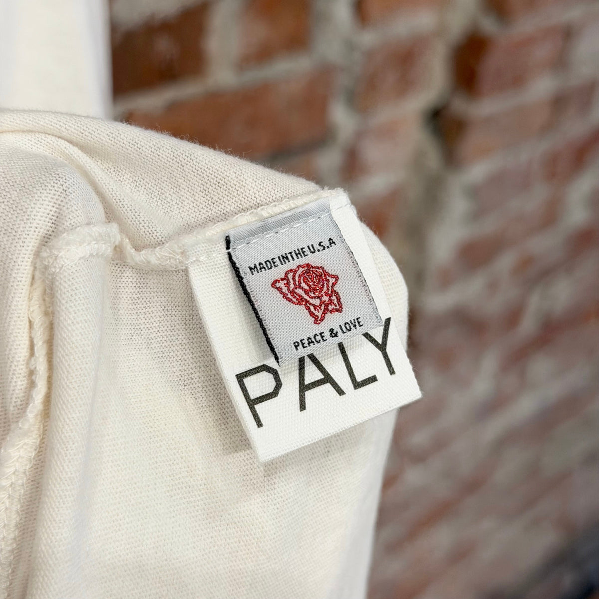 PALY HOLLYWOOD SS26 BACK TO LIFE RINGER TEE ‘CREAM’