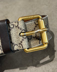 GUCCI MONOGRAM SNAKE BELT ‘SAND’