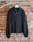PRADA RE-NYLON PADDED HOODED JACKET ‘BLACK’