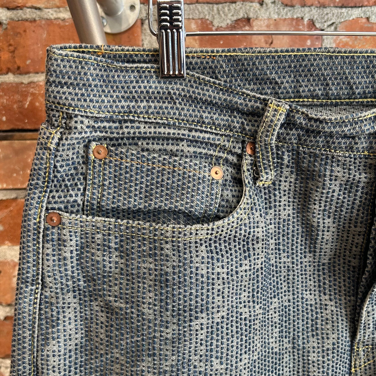 KAPITAL STRAIGHT LEG CENTURY DENIM JEANS ‘INDIGO’