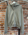 RICK OWENS FW26 DRKSDHW MOUNTAIN ZIP HOODIE ‘GREY’