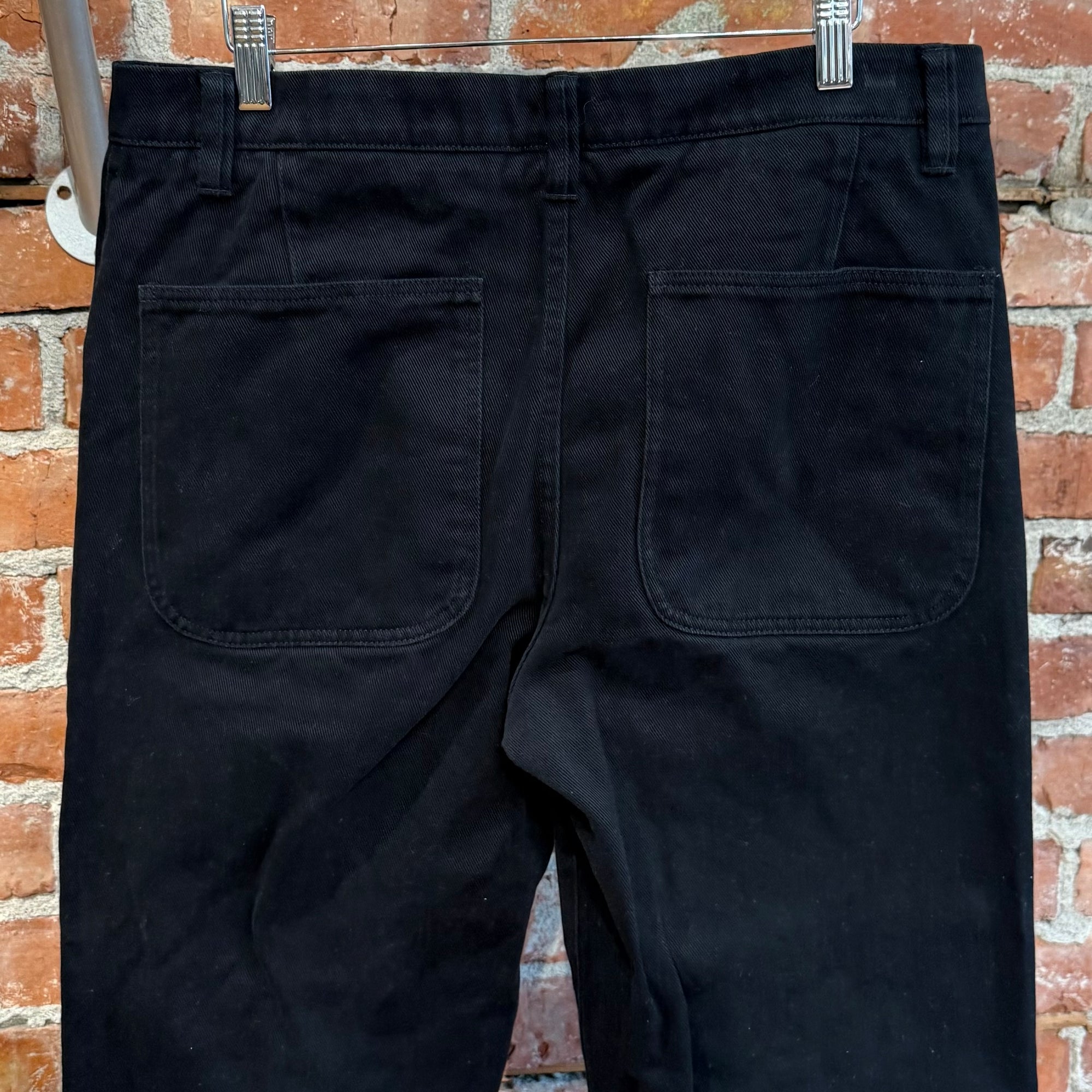 ACNE STUDIOS BAGGY TWILL WORK PANTS ‘BLACK’