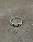 CHROME HEARTS NEGATIVE PLUS BAND RING ‘SILVER’
