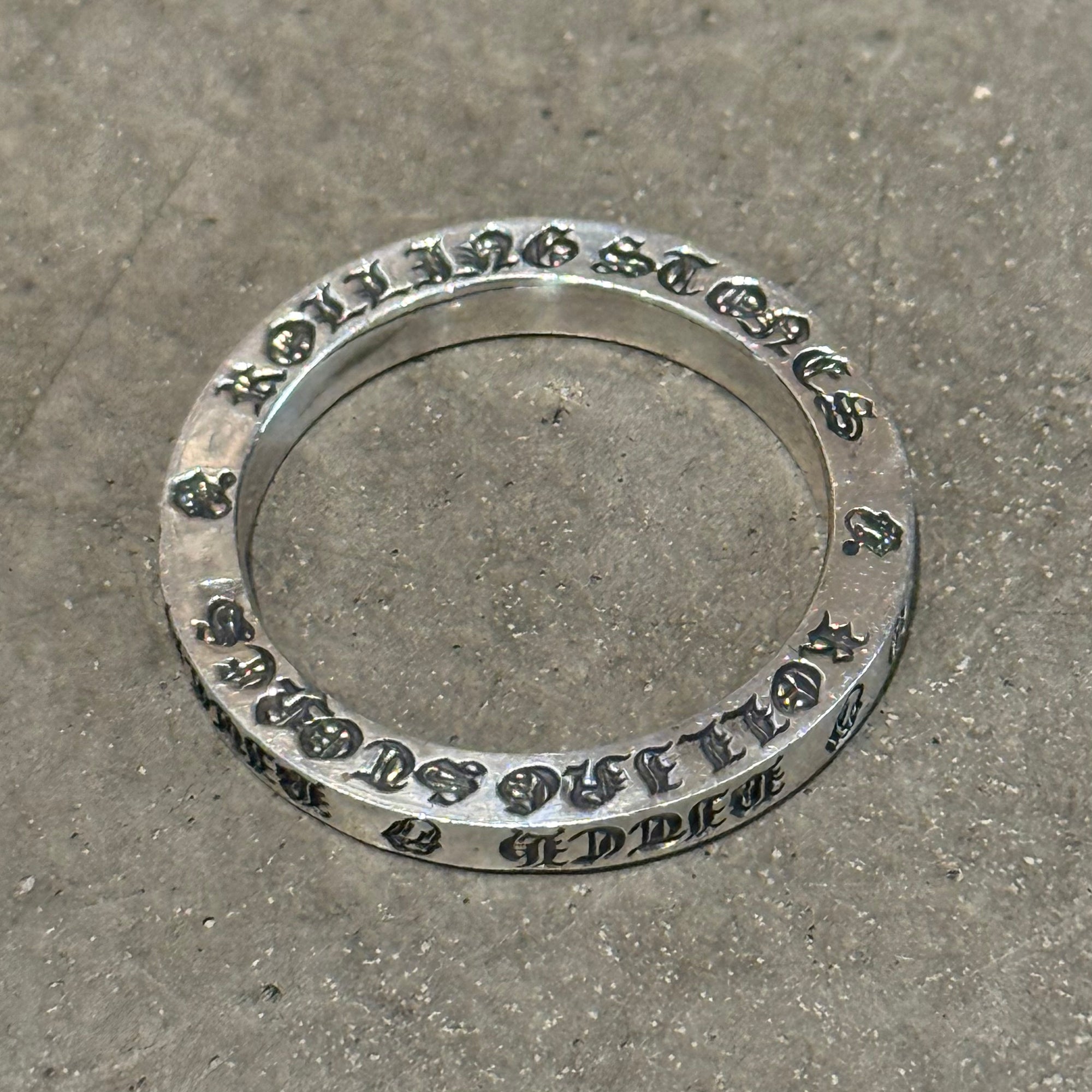 CHROME HEARTS 3MM B*TCH ROLLING STONES SPACER ‘SILVER’