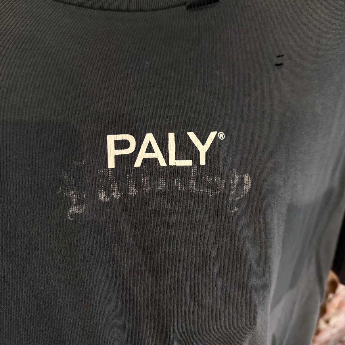 PALY HOLLYWOOD SS26 CORE LOGO TEE ‘VNTG BLACK’