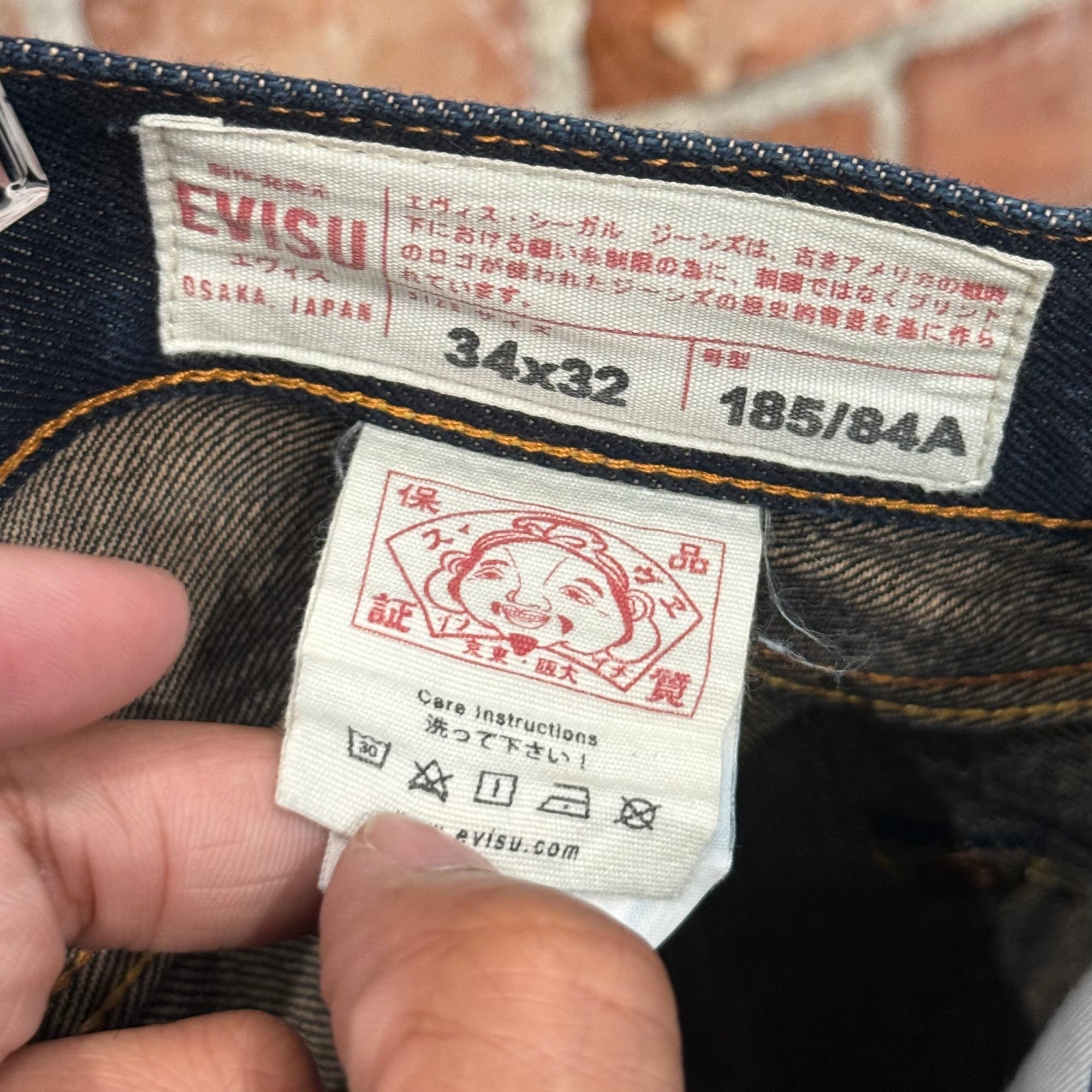 EVISU LOT 2008 MULTIPOCKET DENIM 'INIDGO/IVORY'