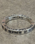 CHROME HEARTS 3MM B*TCH ROLLING STONES SPACER ‘SILVER’