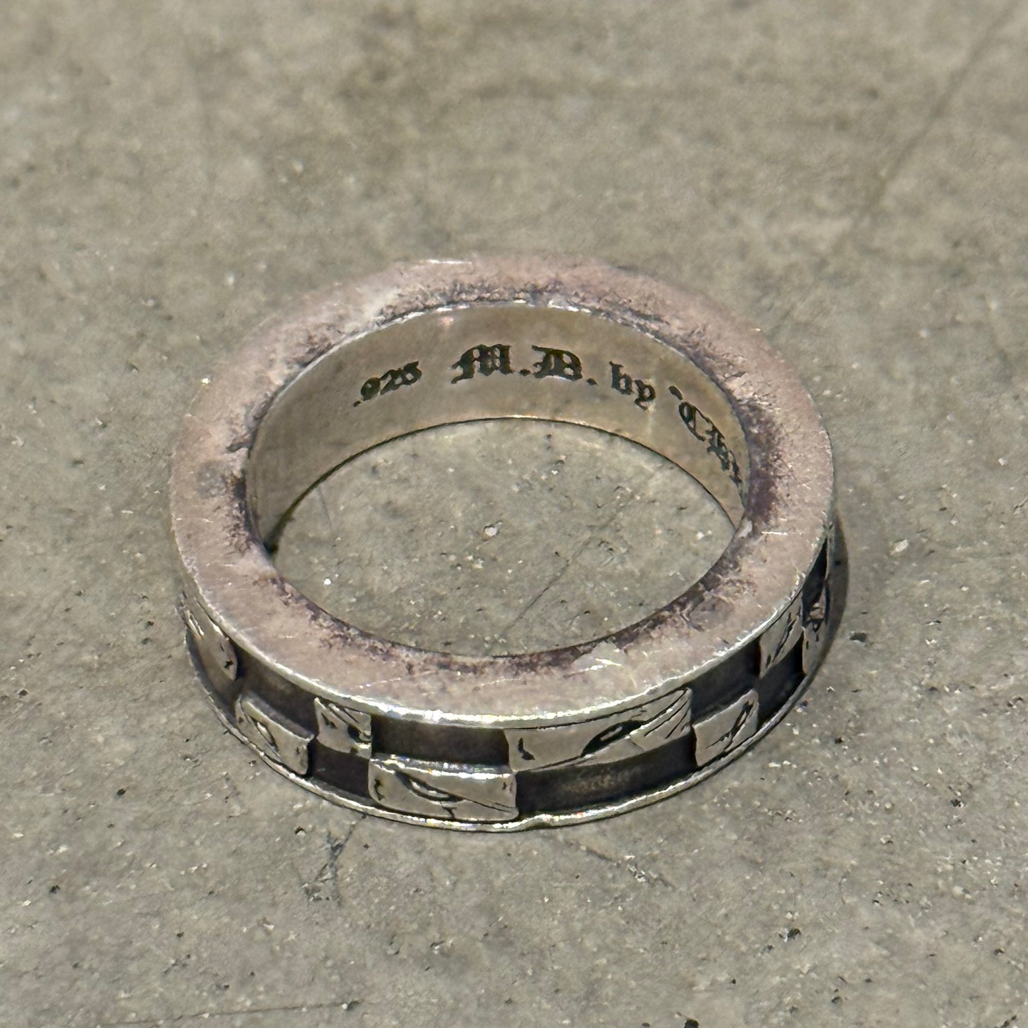 CHROME HEARTS MATTY BOY 99 EYES SPACER RING ‘SILVER’