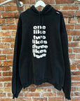 BALENCIAGA FW20 ONE LIKE TWO OVERSIZED HOODIE ‘BLACK’