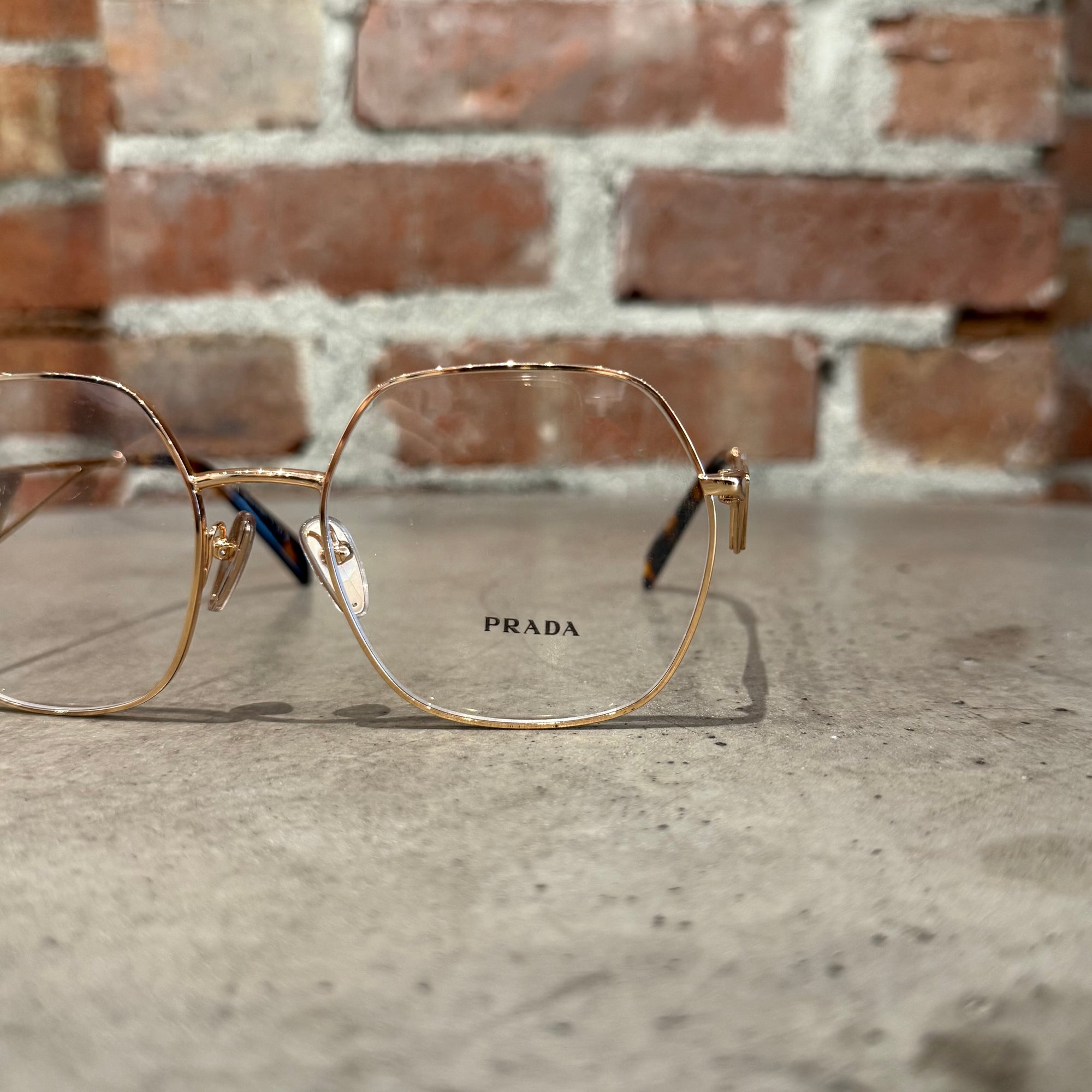 PRADA VPR 59Z CLEAR FRAMES ‘GOLD’