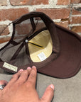 KAPITAL ALL I WANT IS WASHING DENIM TRUCKER HAT ‘BROWN’