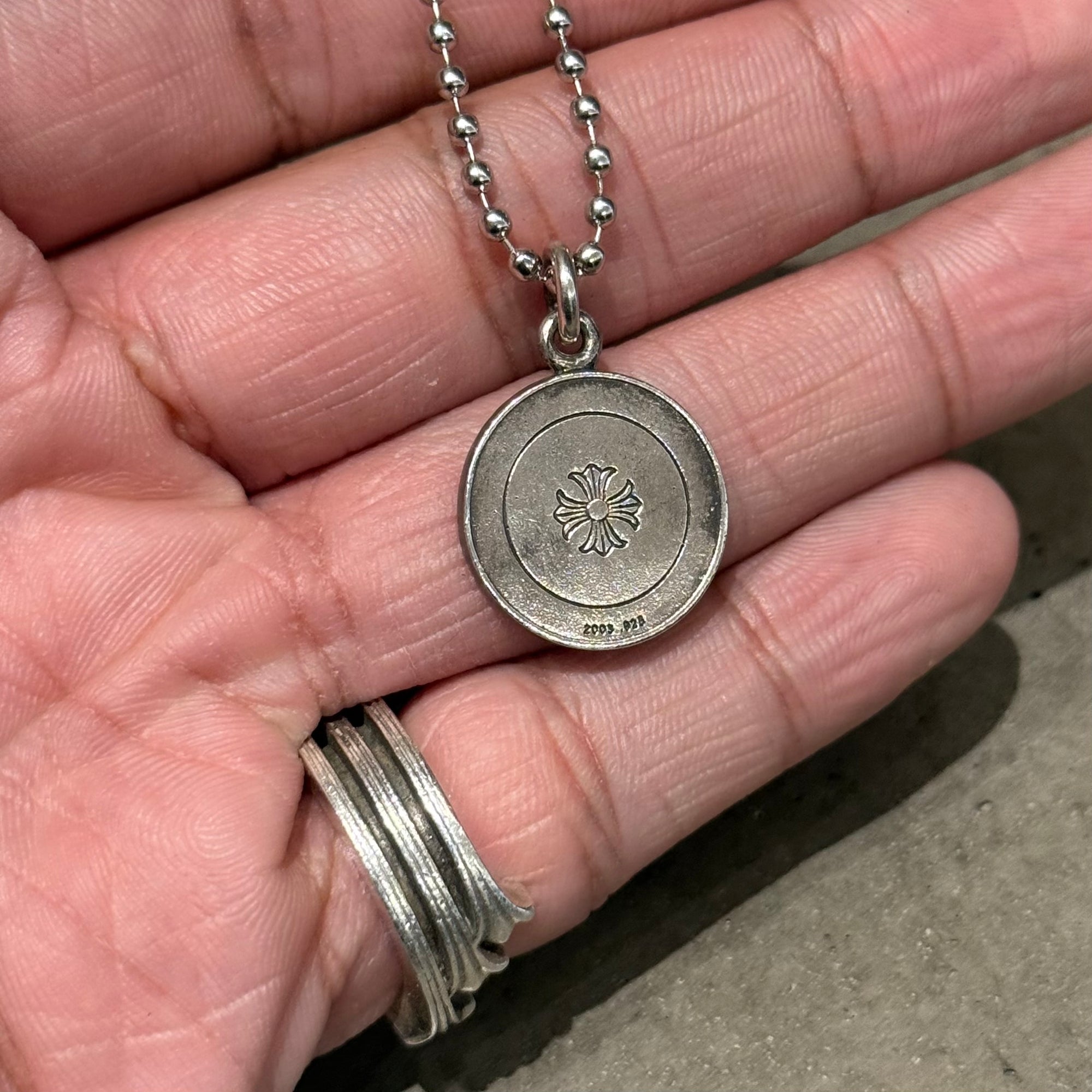 CHROME HEARTS ANGEL MEDALLION NECKLACE ‘SILVER’