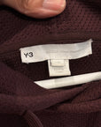 YOHJI YAMAMOTO Y-3 MESH KNIT HOODIE ‘WINE’