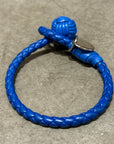 BOTTEGA VENETA INTRECCIATO LEATHER BRACELET ‘BLUE’