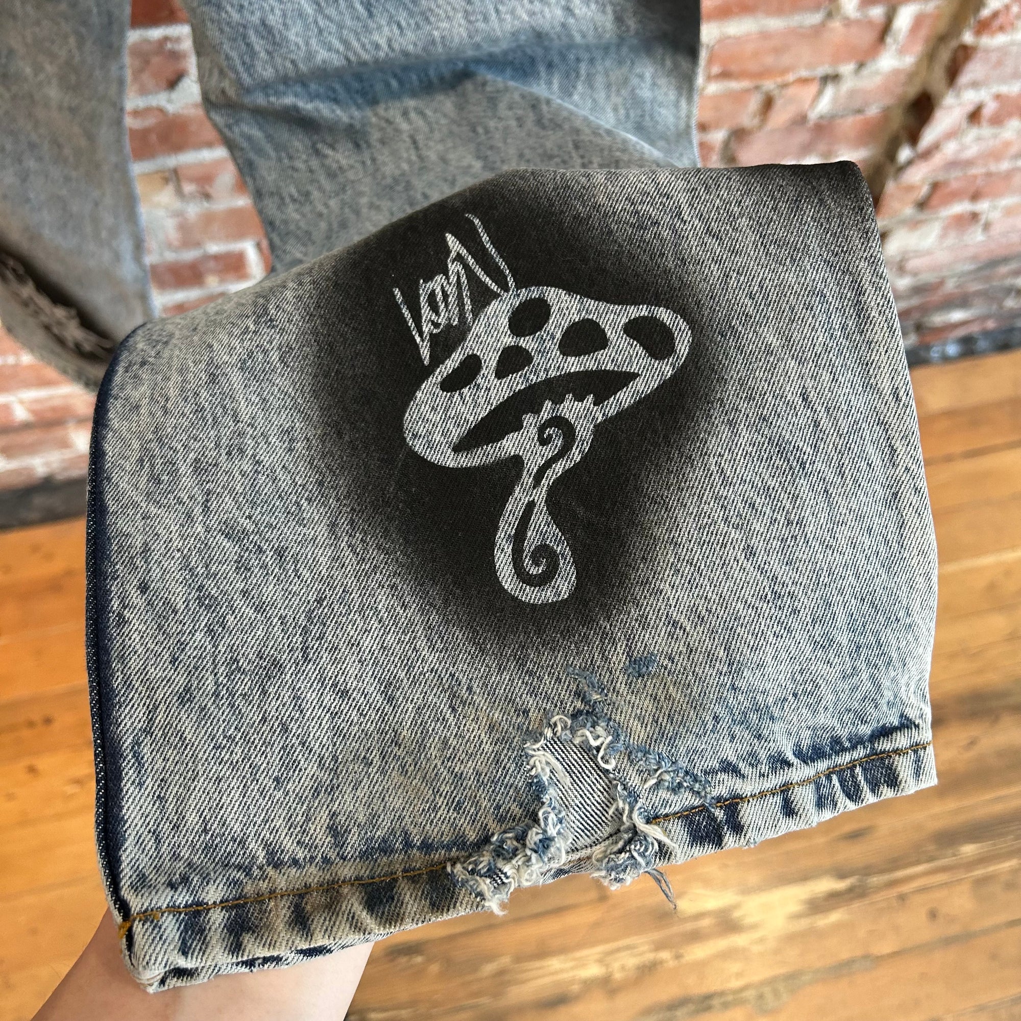 STUSSY X DRIES VAN NOTEN STENCIL DENIM ‘BLUE’