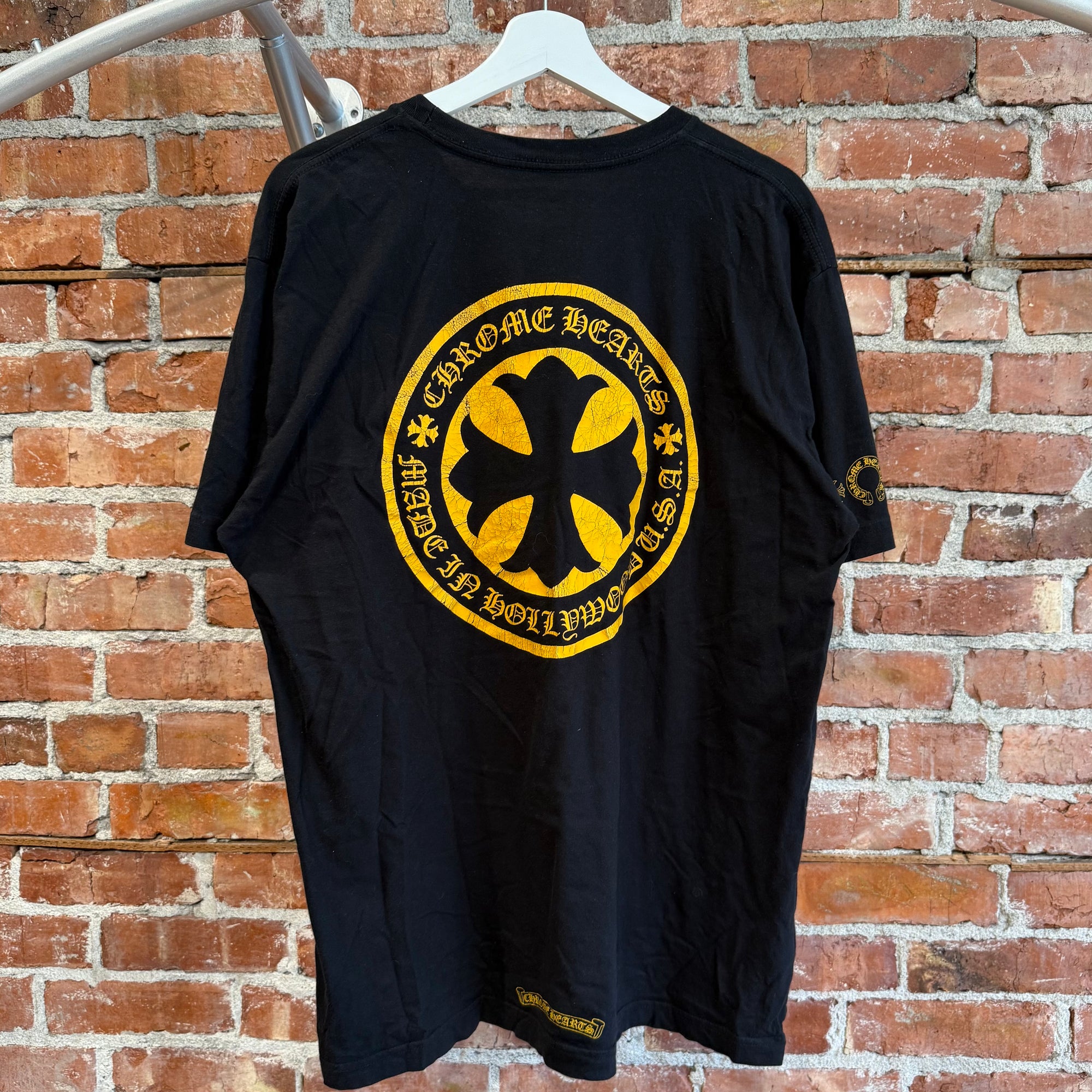CHROME HEARTS SMOKED PLUS CROSS TEE ‘BLACK’