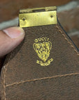 GUCCI CLASSIC MONOGRAM CARAS SHERRY TRAVEL BAG ‘BROWN’