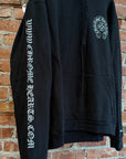 CHROME HEARTS ONLINE EXCLUSIVE SILVER GLITTER LOGO HOODIE ‘BLACK/SILVER’