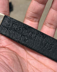 ENFANTS RICHES DEPRIMES FW25 RAT CHASE LEATHER BELT ‘BLACK/SILVER’