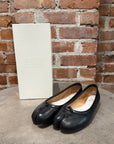 MAISON MARGIELA TABI LEATHER BALLET FLATS ‘BLACK’