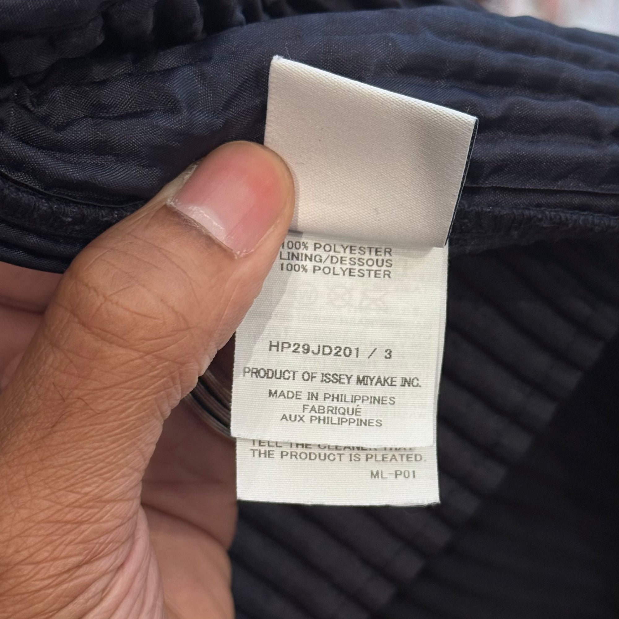 ISSEY MIYAKE HOMME PLISSE PLEAT BLAZER ‘NAVY’