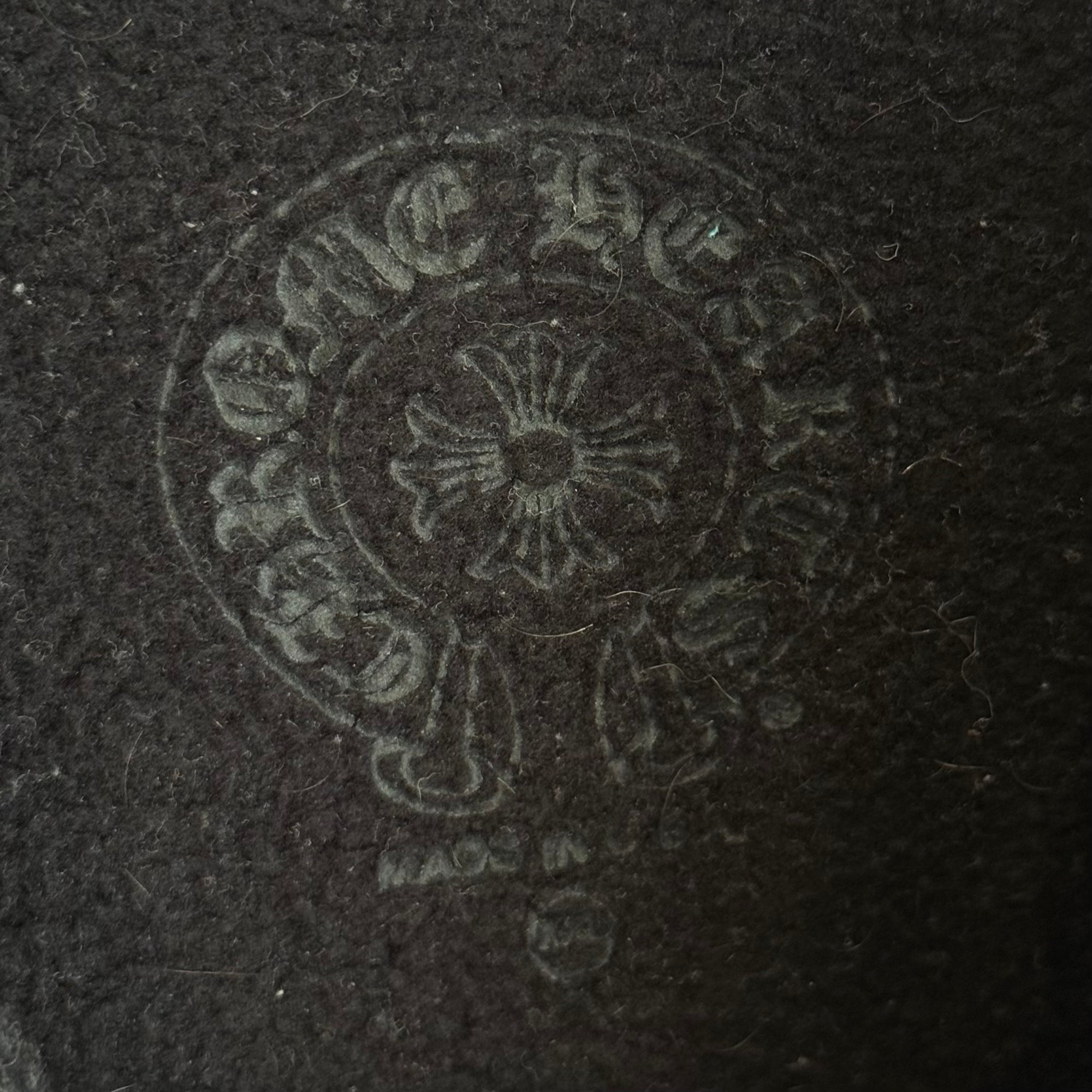 CHROME HEARTS EYE CHART MULTI-LOGO ZIP HOODIE ’BLACK’