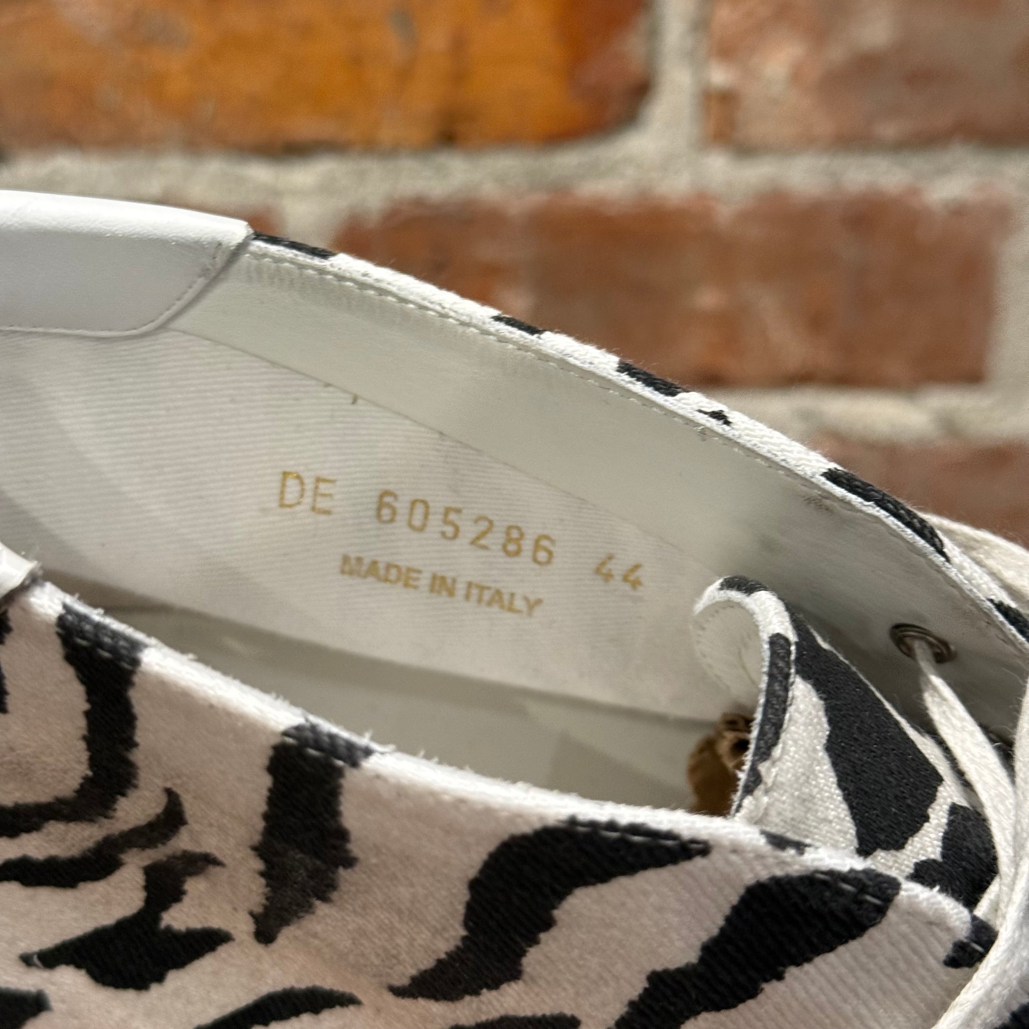 SAINT LAURENT ZEBRA CANVAS SNEAKERS ‘BLACK/WHITE’