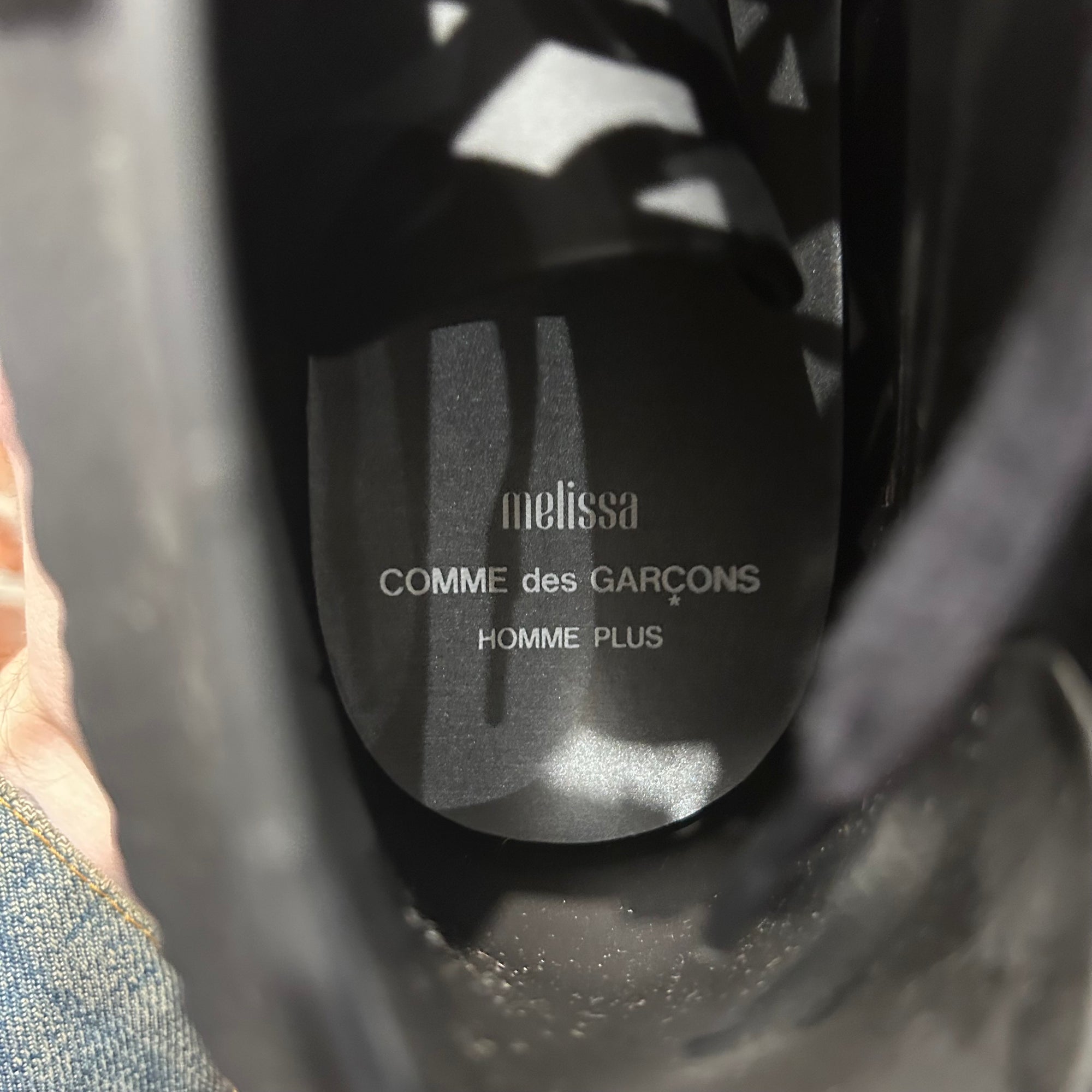 CDG HOMME PLUS x MELISSA RUBBER SNEAKERS ‘BLACK’