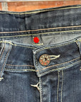 EVISU X PUMA LOW-RISE SLIM STRAIGHT DENIM ‘INDIGO/MINT’