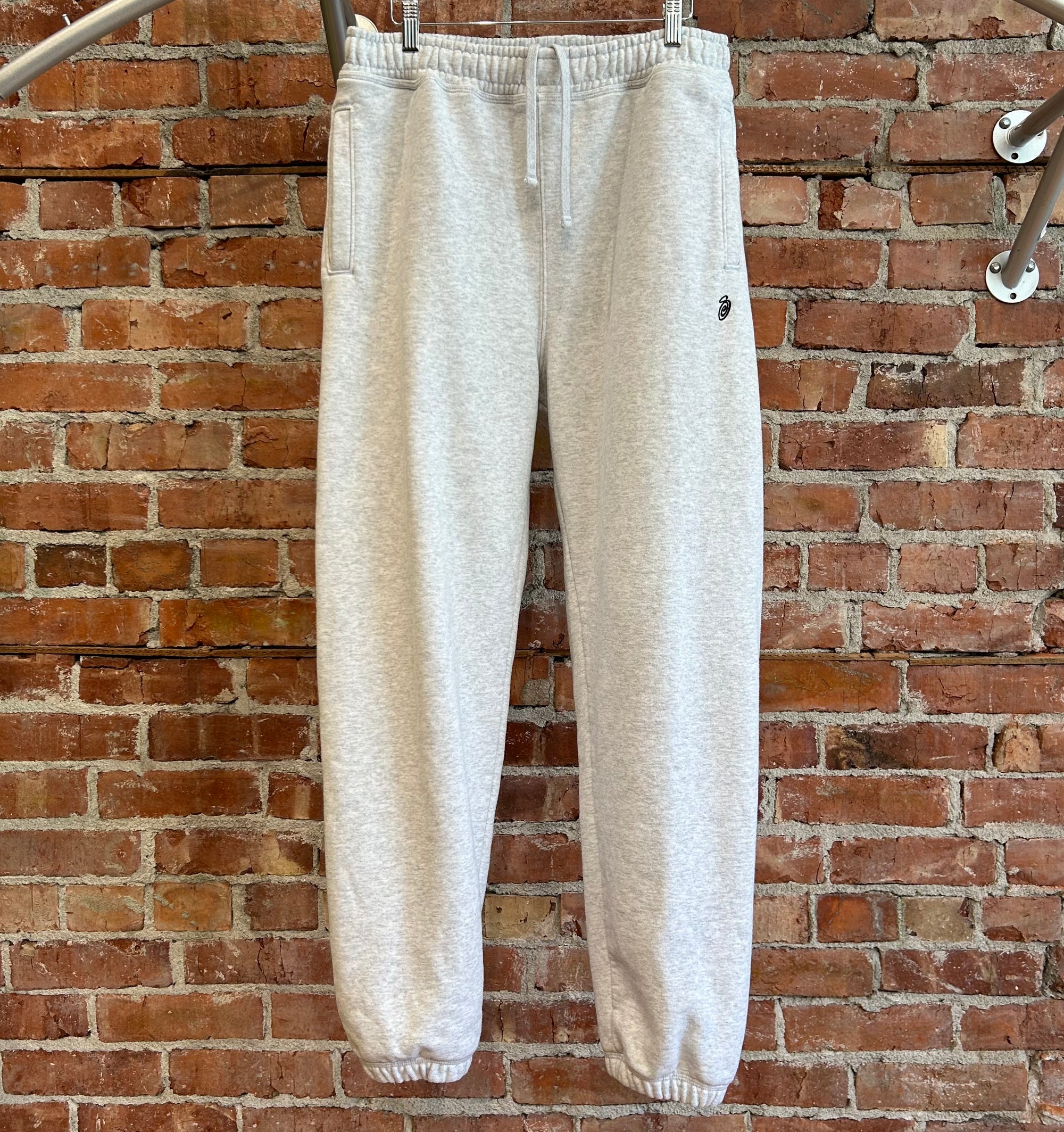 STUSSY S-LOGO SWEATPANTS ‘HEATHER GRAY’