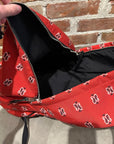 SAINT LAURENT SS15 PSYCH ROCK PAISLEY BACKPACK ‘RED’